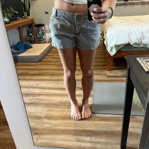 Gray Chino Casual Shorts